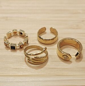 Set Of Four Open Rings